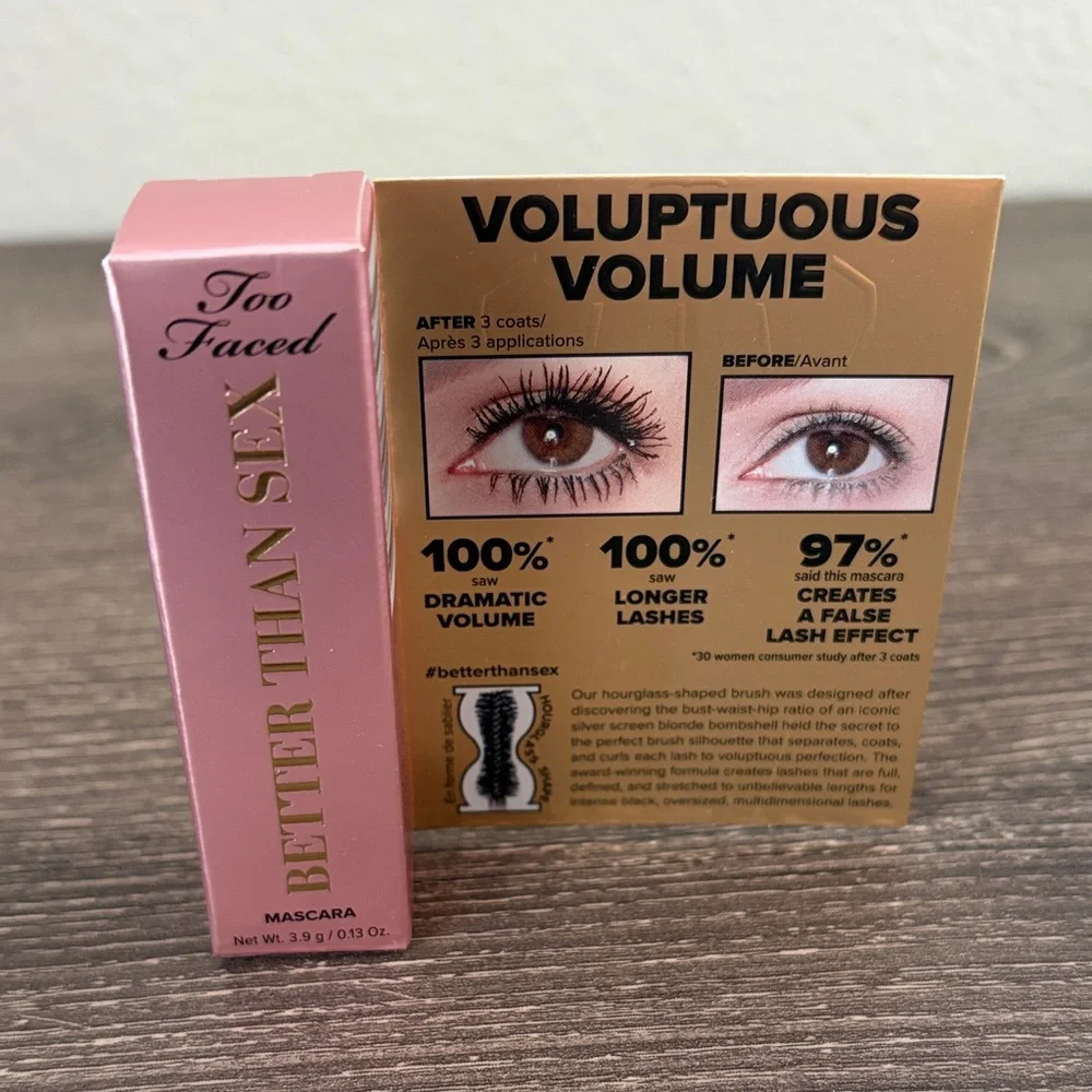 ❤️$6 NWT Too Faced Better Than Sex Mascara 3.9g